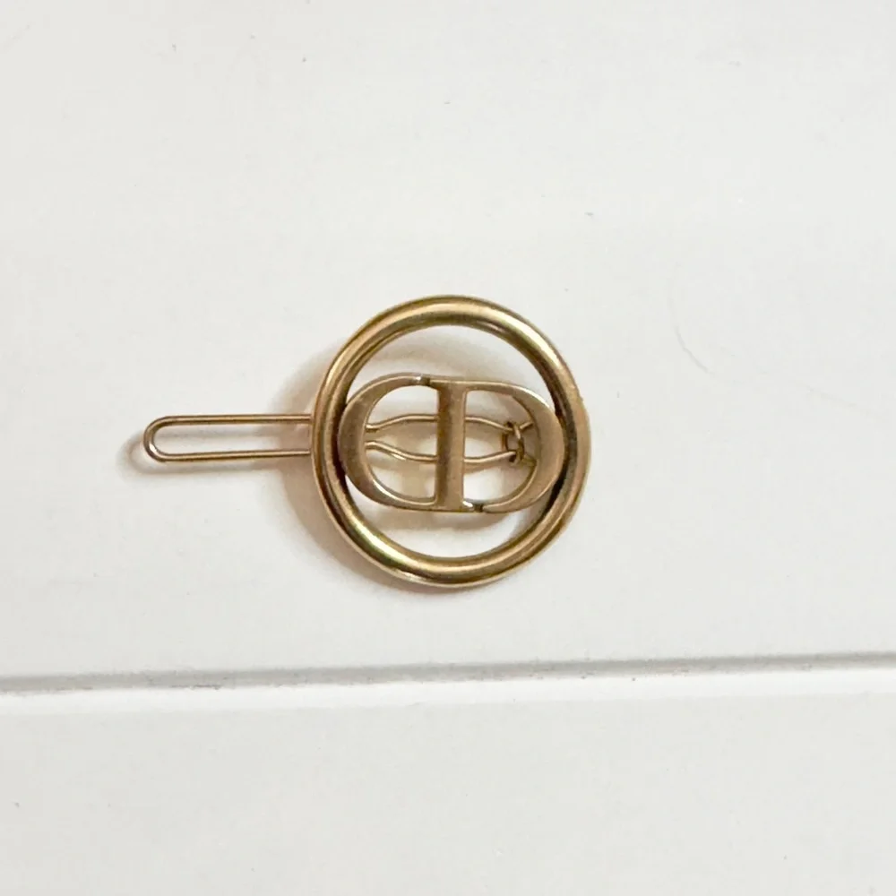 Dior CD Logo Hair Clip Barrette